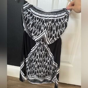 Express Monochrome Geometric Dress